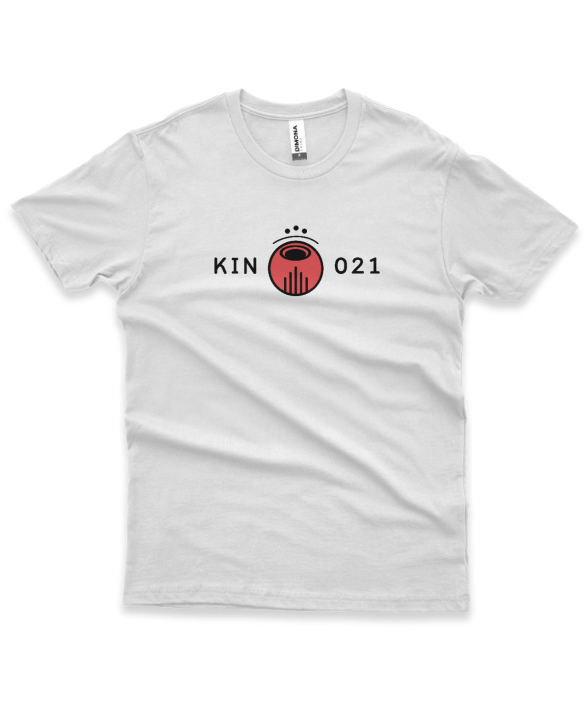 Camiseta Branca Kin 021 - Dragão Galáctico Vermelho