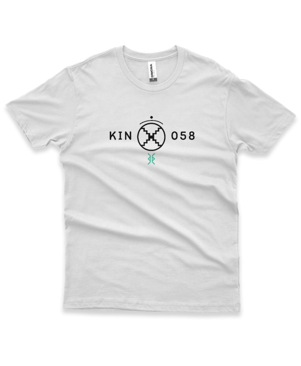 Camiseta Branca Kin 058 - Espelho Rítmico Branco