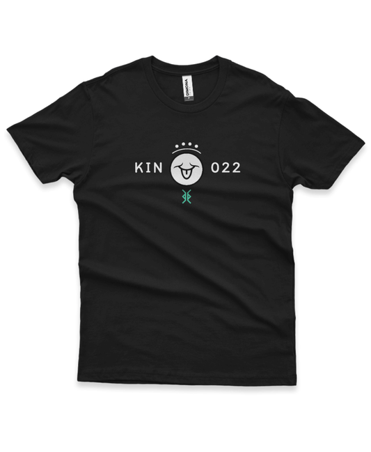 Camiseta Preta Kin 022 - Vento Solar Branco