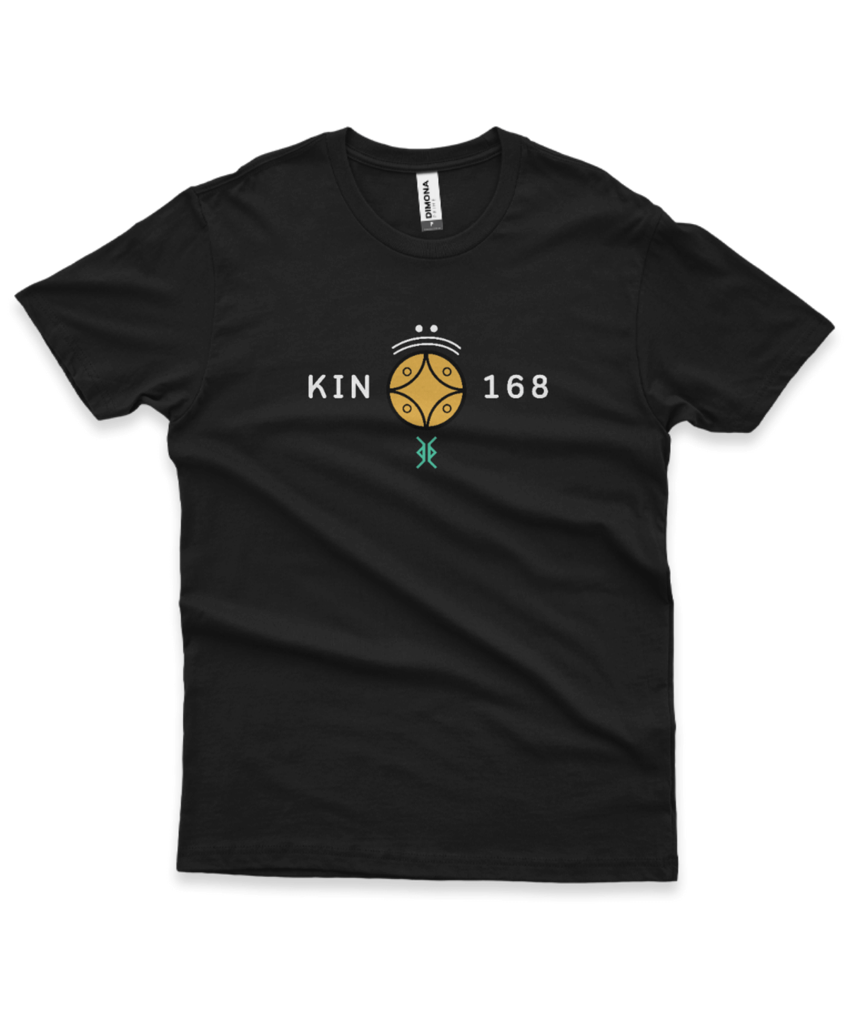 Camiseta Preta Kin 168 - Estrela Cristal Amarela