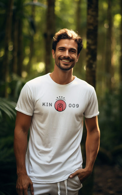 Camiseta Branca Kin 009 - Lua Solar Vermelha