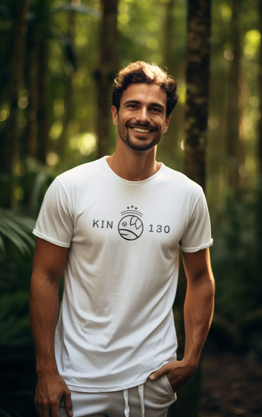 Camiseta Branca Kin 130 - Cachorro Cósmico Branco