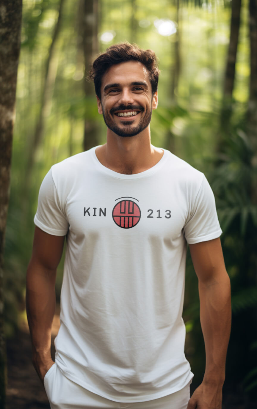 Camiseta Branca Kin 213 - Caminhante do Céu Harmônico