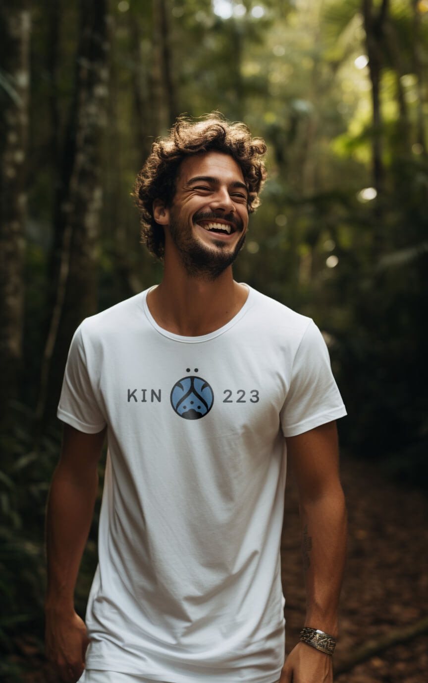 Camiseta Kin 223 - Noite Lunar Azul