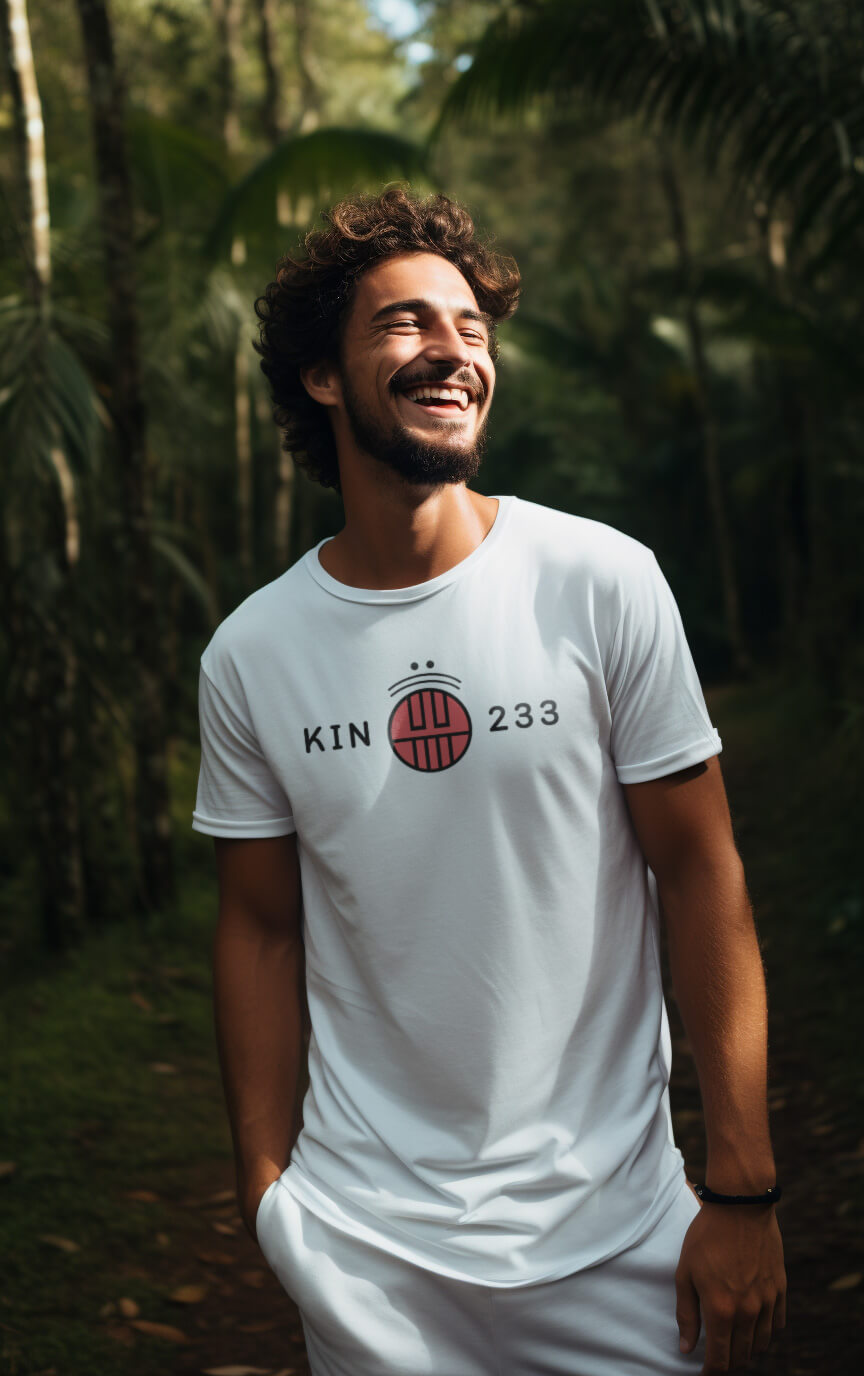 Camiseta Branca Kin 233 - Caminhante do Céu Cristal