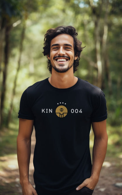 Camiseta Preta Kin 004 - Semente Autoexistente Amarela