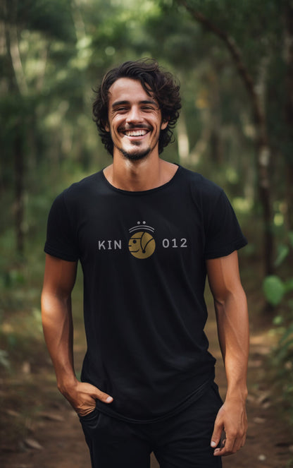 Camiseta Preta Kin 012 - Humano Cristal Amarelo